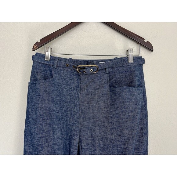 Zimmermann Eden Chambray Flared Pants Blue Size AU 3/US 10 - Picture 9 of 14